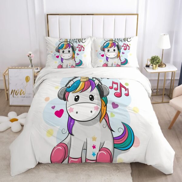 Housse de couette Licorne fille